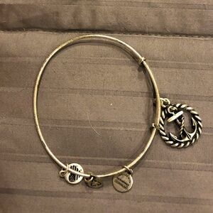 Alex and Ani “Anchor” silver-tone bracelet